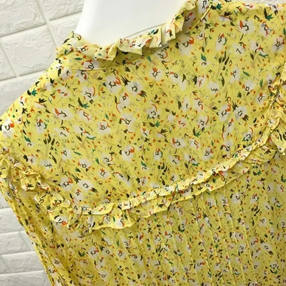 (SOLD)Self Portrait Yellow Floral Maxi Dress - Picture 7 of 8